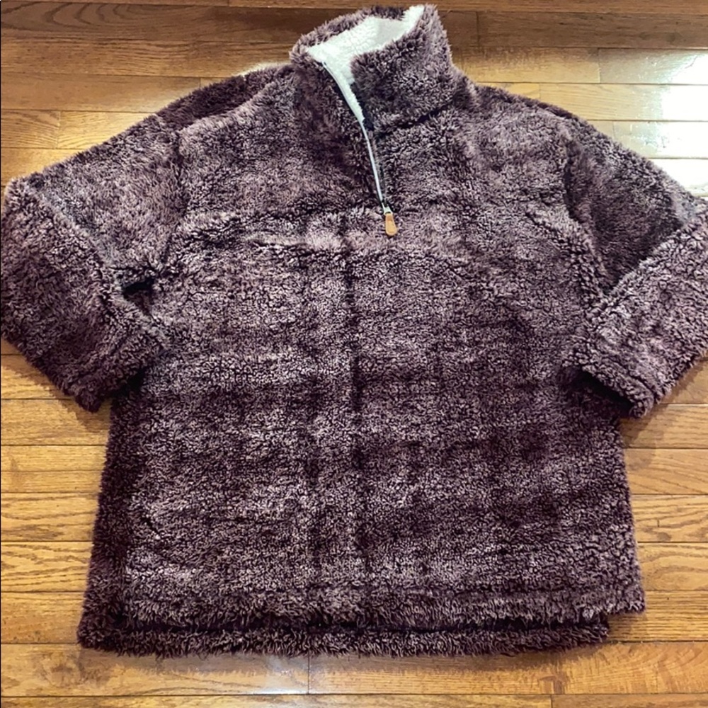 Purple Sherpa Pullover